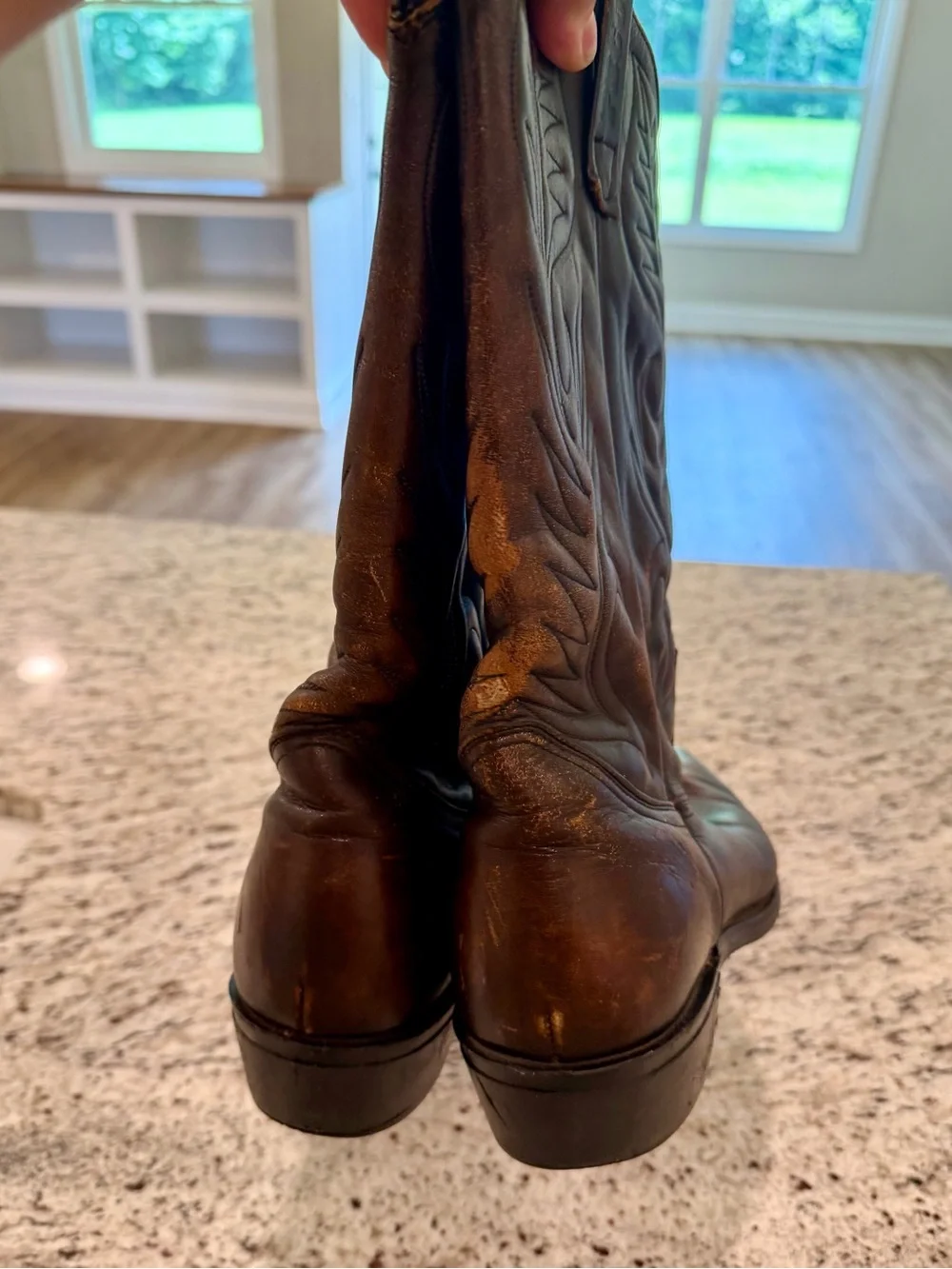Vintage 80s Red Wing Pecos Boots 9801 Western Mens 11.5 D Leather Rare